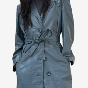 Gabardina vintage con cinturón